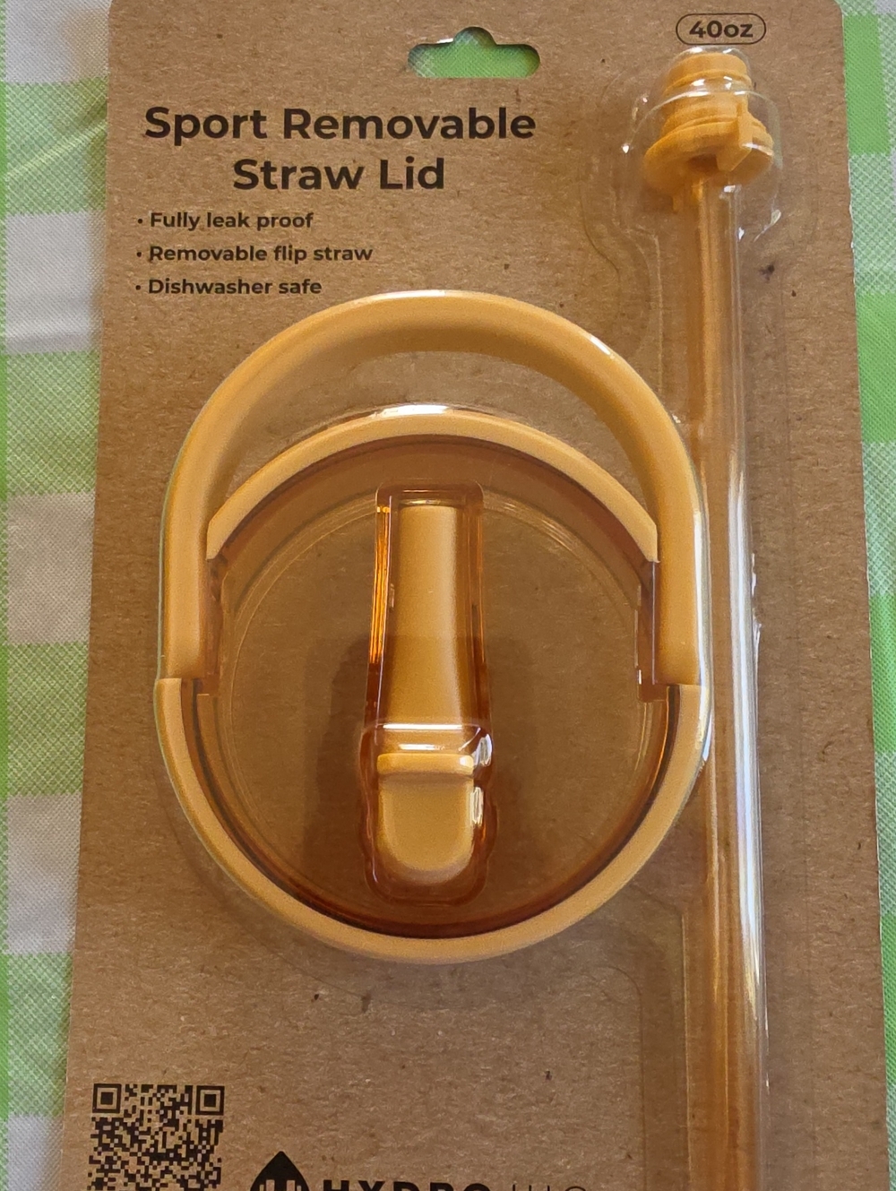 HydroJug 40 oz Sport Removable Straw Lid - Marigold